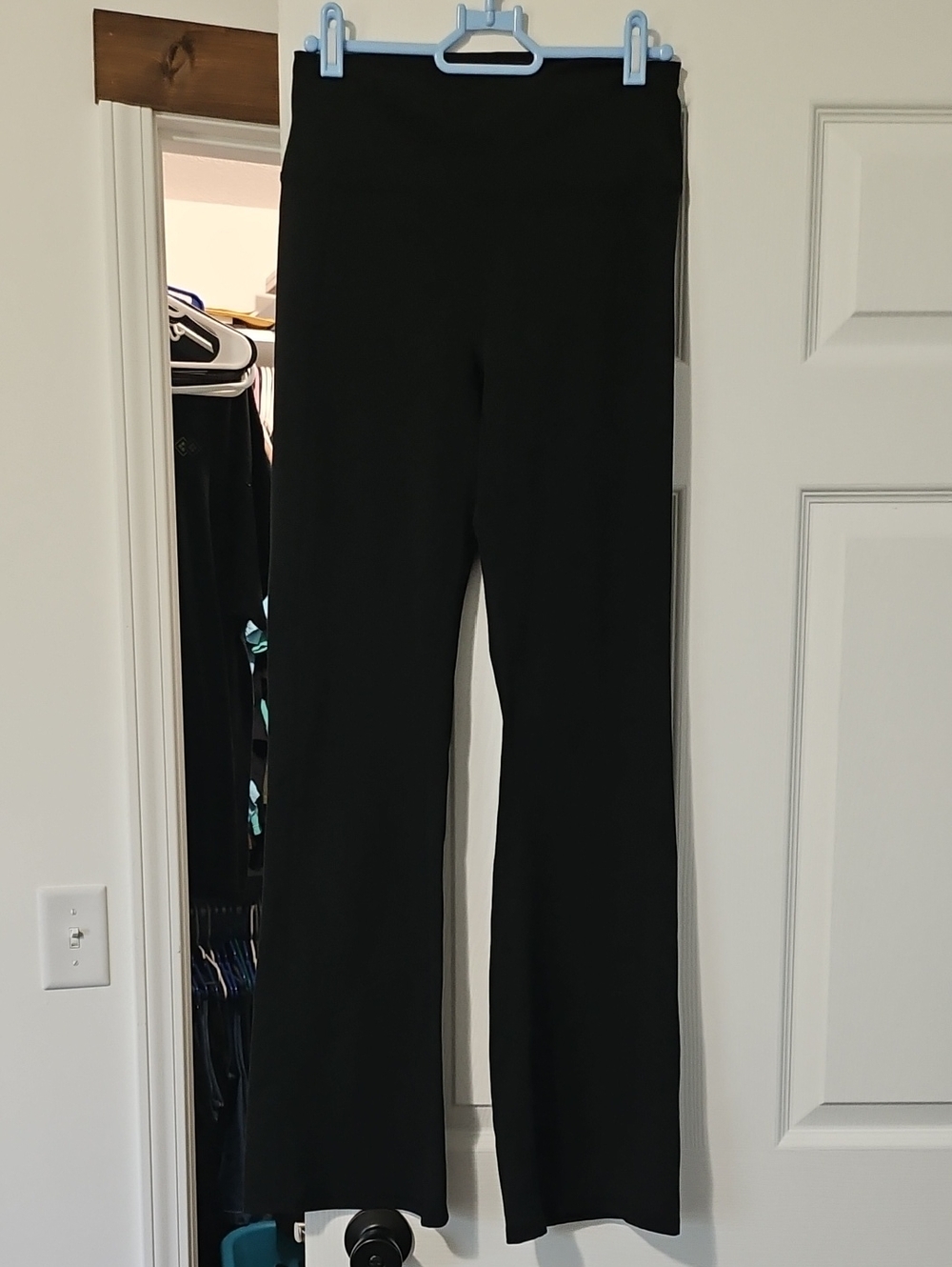 Black Women's Wide-Leg Leggings